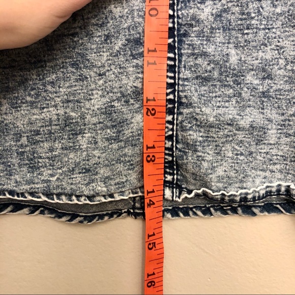 Mebon Machine Jeans Chambray Flare Skirt - Picture 6 of 6